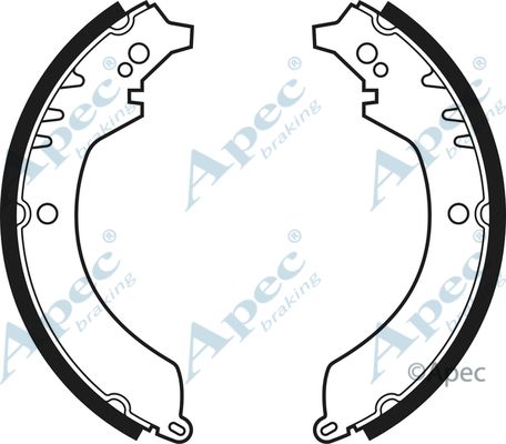 APEC BRAKING Комплект тормозных колодок SHU417